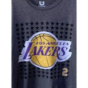 Los Angeles Lakers Lonzo Ball 2 Unk Nba Gray T-Shirt Mens Size L
